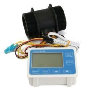 Medidor flujo de agua,etc. para 2 " dia. y pantalla digital, de control LCD