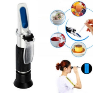 Refractometro dual 0-32% Brix y 1000 a 1130 Peso especifico, ATC.-
