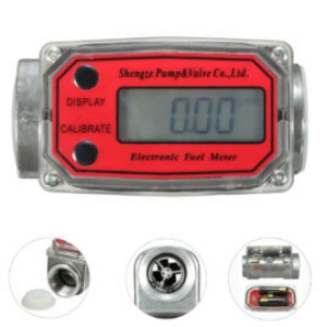 Medidor digital de flujo de 1 " diámetro. de 15-120L-Min-uso industrial para:diésel, urea, querosene, gasolina