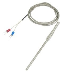 Termocuplas para Termómetros, tipo k en cables o aleación de metales.