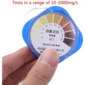 Rollo Papel Reactivo Al Cloro, Del Agua Rango10-2000mg/lppm
