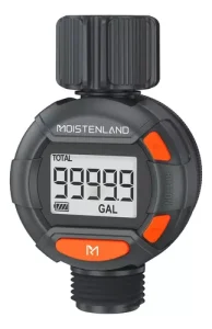 Medidor Flujo Riego Agua Para Jardín Rosca 3/4 Giro A 360°