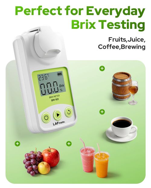 Refractómetro Digital Lafmate Bm-169 Brix 0-55% ,cafe,jugos